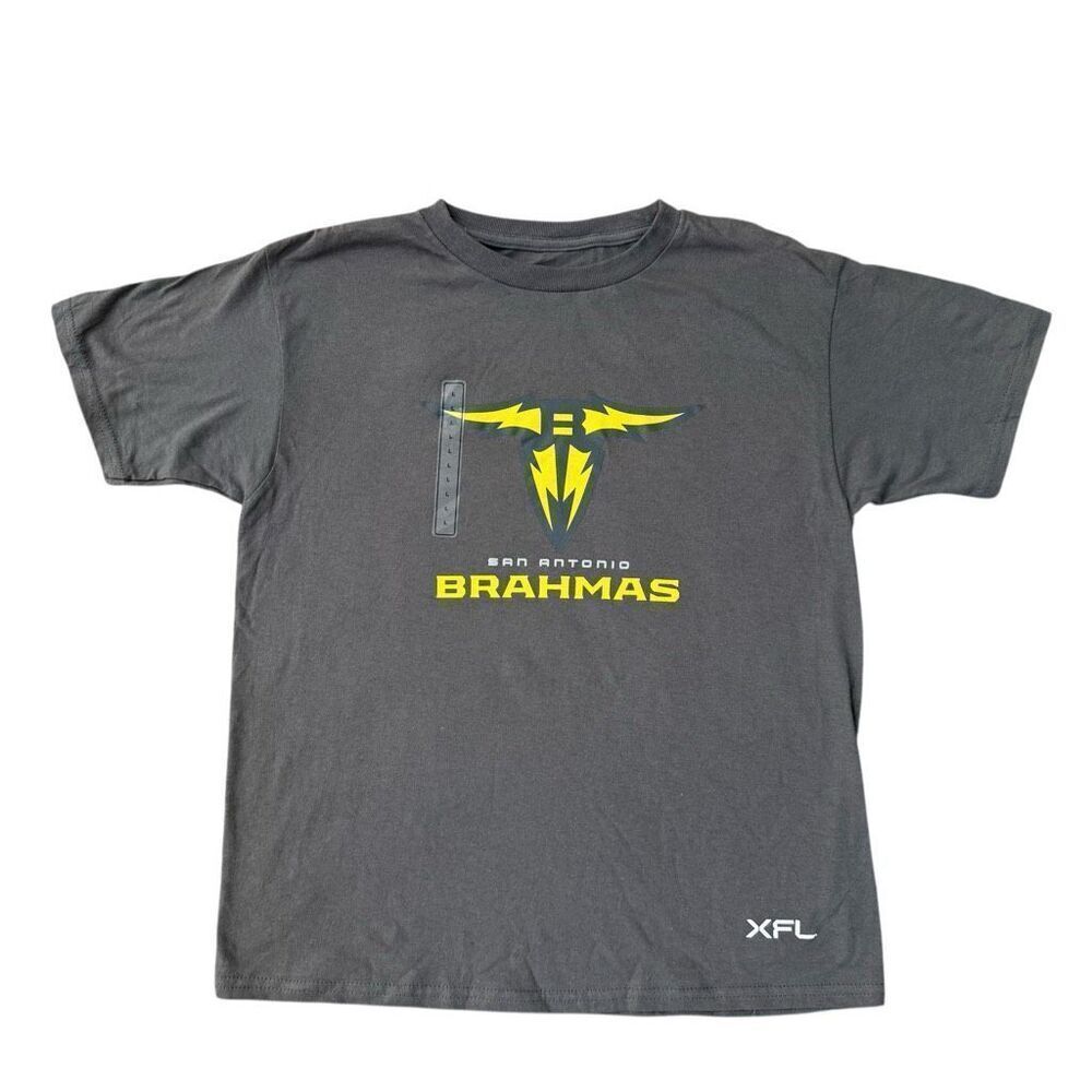 XFL San Antonio Brahmas UFL Team logo shirt Youth size YL NWT cotton
